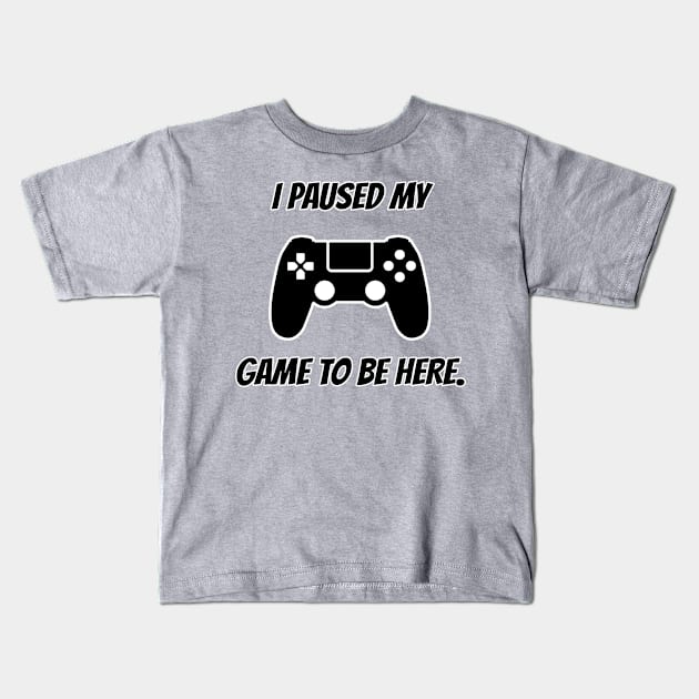 Gamer Time Out PS Kids T-Shirt by ArtbyMyz